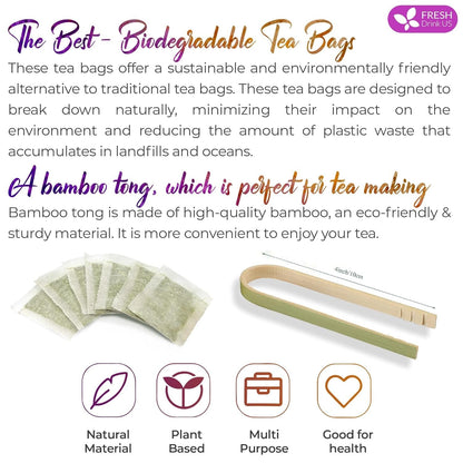 Premium 60 Chamomile Lavender Tea Bags, Calming Herbal Blend Strong Support for Relaxation & Better Sleep | Naturally Caffeine-Free Bedtime Tea with Soothing Floral Aroma, 100% Natural, Hand-made No Sugar/ Caffeine/ Gluten, Vegan