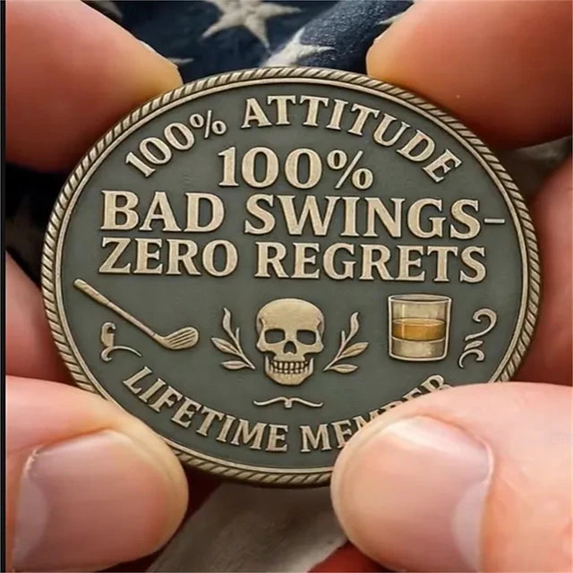 Over Par Old Bastards Golf Coin
